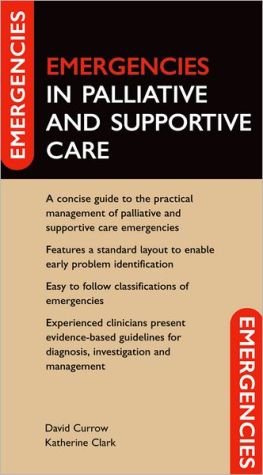 Book Emergencies In Palliative And Supportive Care (emergencies In Series) free