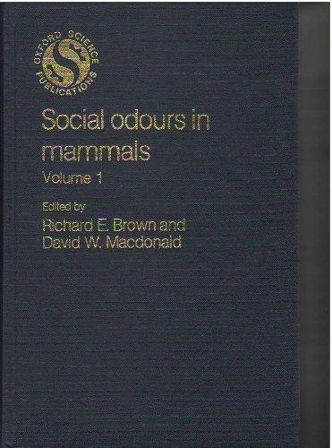 Book Social Odours In Mammals: Volume I free