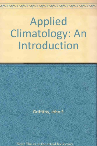 Book Applied climatology: An introduction free