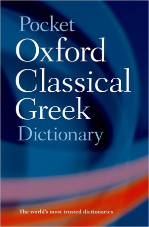 Book Pocket Oxford Classical Greek Dictionary free