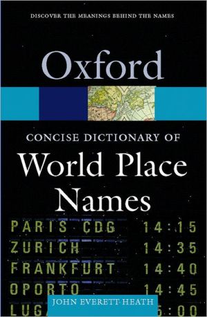 Book The Concise Dictionary of World Place-Names (Oxford Quick Reference) free