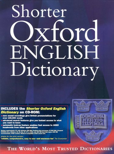 Book Shorter Oxford English Dictionary free