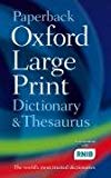 Book Paperback Oxford Large Print Dictionary, Thesaurus, and Wordpower Guide free