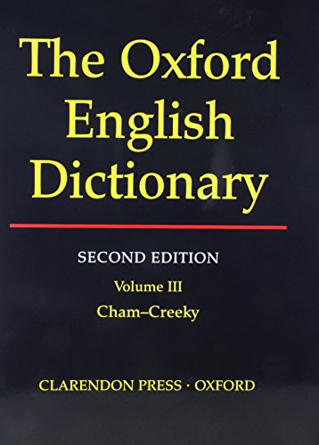 Book Oxford English Dictionary, Vol. 3: Cham-Creeky, 2nd Edition free