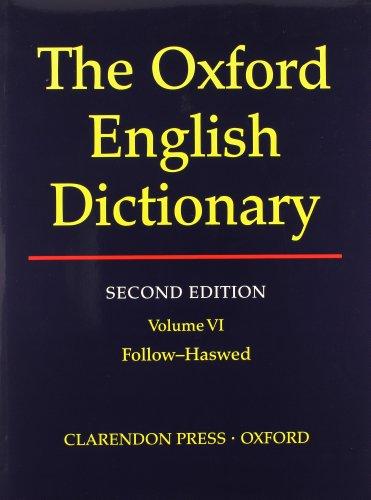 Book Oxford English Dictionary Edition Volume 6 free