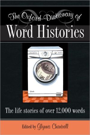 Book The Oxford Dictionary of Word Histories free
