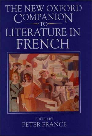 Book The New Oxford Companion to Literature in French free