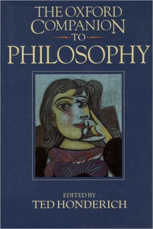 Book The Oxford Companion to Philosophy free