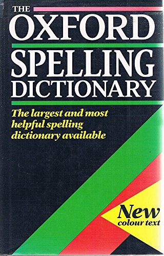 Book The Oxford Spelling Dictionary free