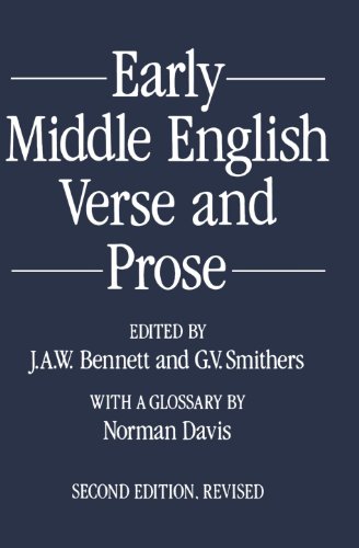 Book Early Middle English Verse And Prose free