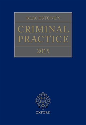 Book Blackstone's Criminal Practice 2015 free