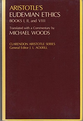 Book Eudemian Ethics: Books I, II, and VIII (Clarendon Aristotle Series) free