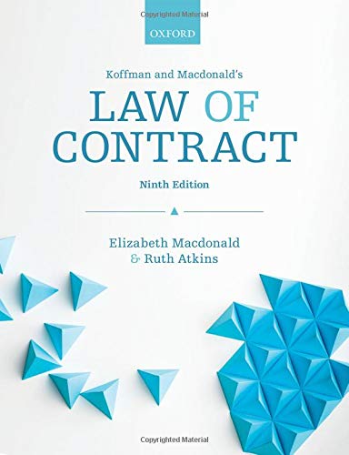 Book Koffman & Macdonald's Law of Contract free