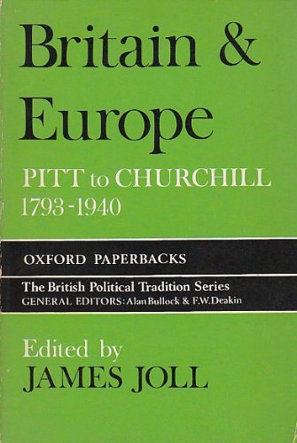 Book Britain and Europe: Pitt to Churchill, 1789-1940 (Oxford Paperbacks) free
