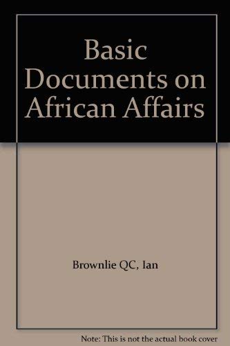 Book Basic Documents on African Affairs free