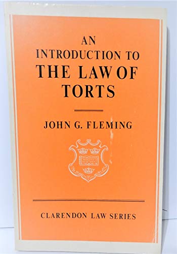Book An introduction to the law of torts (Clarendon law series) free