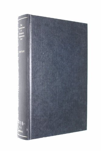 Book The Foundations Of European Community Law: An Introduction To The Constitutional And Administrative Law Of The European Community (clarendon Law Series) free