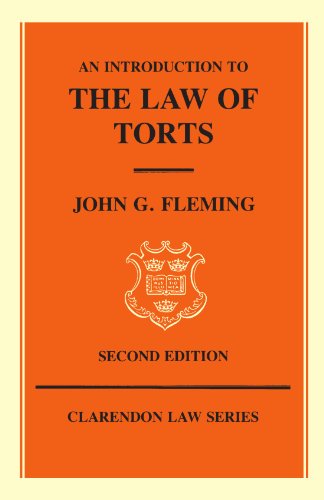 Book An Introduction to the Law of Torts free