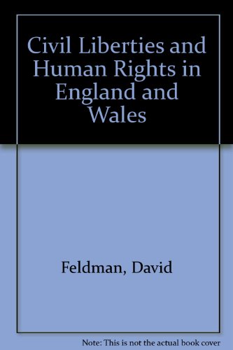 Book Civil Liberties and Human Rights in England and Wales free