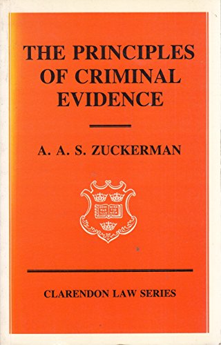 Book The Principles of Criminal Evidence (Clarendon Law Series) free