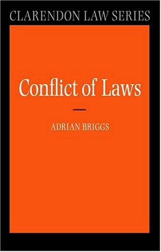 Book The Conflict Of Laws (clarendon Law Series) free