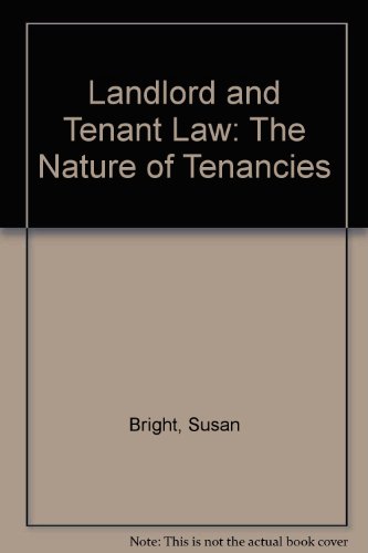 Book Landlord and Tenant Law: The Nature of Tenancies free