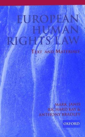 Book European Human Rights Law: Text and Materials free