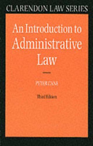 Book An Introduction to Administrative Law (Clarendon Law Series) free