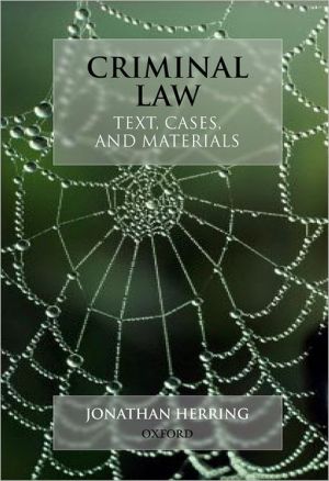 Book Criminal Law: Text, Cases, and Materials free