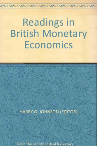 Book Readings in British Monetary Economics free
