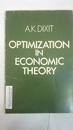 Book Optimization in Economic Theory free
