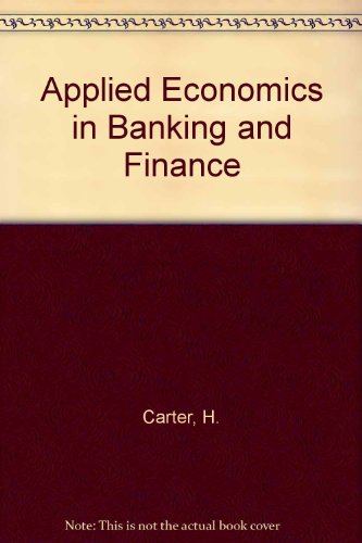 Book Applied economics in banking and finance free