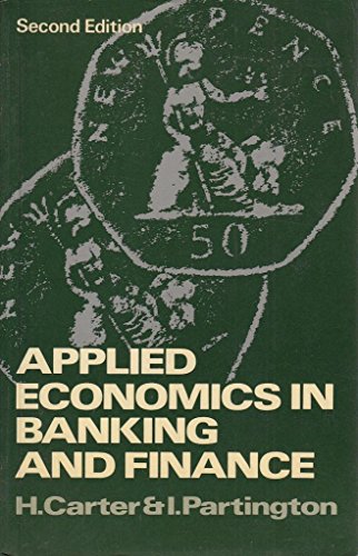 Book Applied economics in banking and finance free