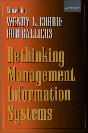 Book Rethinking Management Information Systems: An Interdisciplinary Perspective free