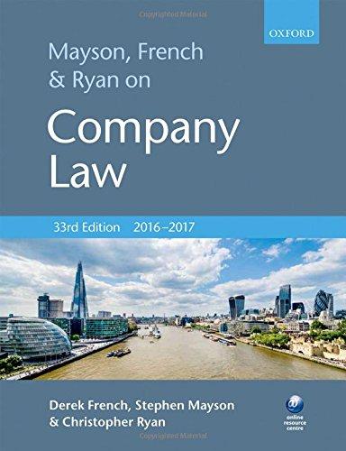 Book Mayson, French & Ryan On Company Law free