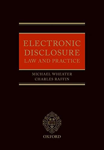 Book Electronic Disclosure: Law and Practice free