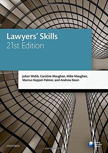 Book Lawyers' Skills (Legal Practice Course Manuals) free