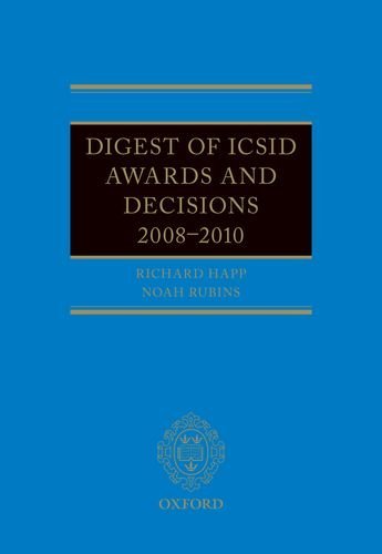 Book Digest of ICSID Awards and Decisions 2008-2010 free