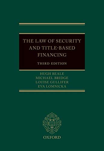 Book The Law of Security and Title-Based Financing 3e free