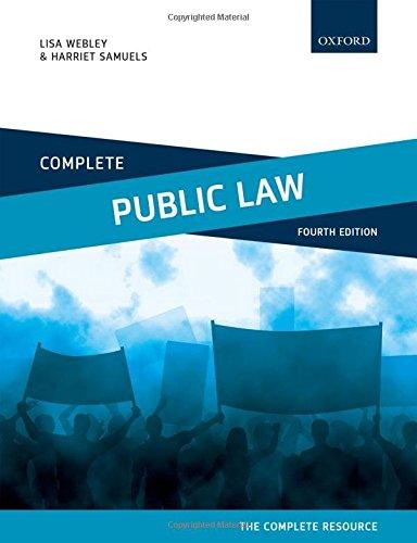 Book Complete Public Law: Text, Cases, and Materials free