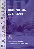 Book Blackstone's Statutes on Criminal Law 2017-2018 (Blackstone's Statute Series) free