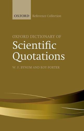 Book Oxford Dictionary of Scientific Quotations (The Oxford Reference Collection) free