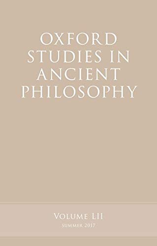 Book Oxford Studies in Ancient Philosophy, Volume 52 free