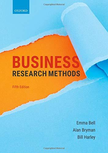 Book BUSINESS RESEARCH METHODS 5E free