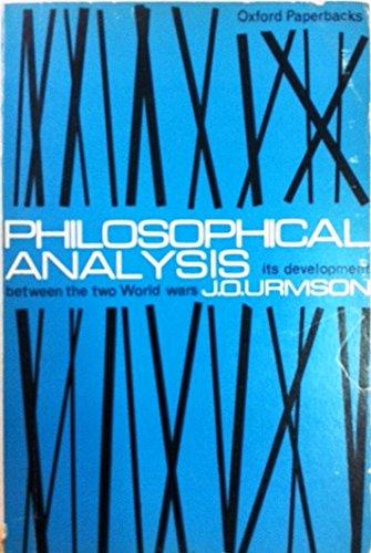 Book Philosophical Analysis. Its Development Between The Two World Wars free