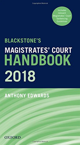 Book BLACKST MAGISTRATES' COURT HANDB 2018 free