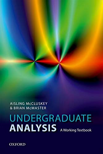 Book Undergraduate Analysis: A Working Textbook free