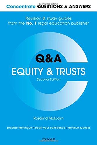 Book Concentrate Questions and Answers Equity and Trusts: Law Q&A Revision and Study Guide (Concentrate Questions & Answers) free