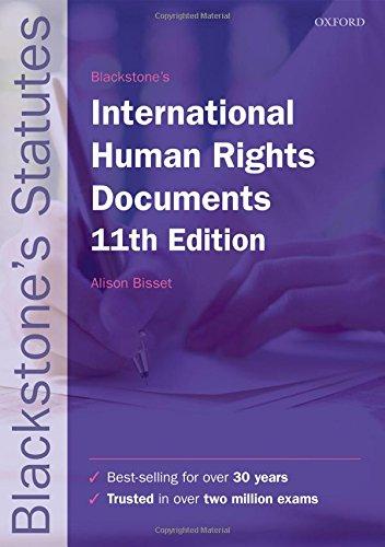 Book Blackstone's International Human Rights Documents (Blackstone's Statute Series) free