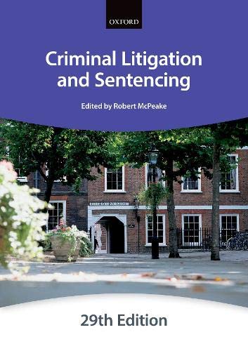 Book Criminal Litigation And Sentencing (bar Manuals) free
